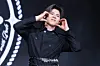Big Ocean’s Lee Chan-yeon poses for photos during a showcase for the release of the group’s third EP, “The Greatest Battle,” at the Showking K-pop Center in western Seoul on March 3. [DANIELA GONZALEZ PEREZ]