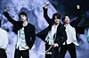 Boy band Big Ocean performs the lead track “Cold Moon” during a showcase for the release of its third EP, “The Greatest Battle,” at the Showking K-pop Center in western Seoul on March 3. [DANIELA GONZALEZ PEREZ]