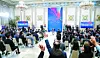 President Lee Jae Myung takes questions from reporters during a news conference marking his first 100 days in office, titled “100 Days for Recovery, Growth for the Future,” at the State Guest House of the Blue House on Sept. 11, 2025. [YONHAP]