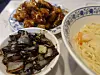 The jjajangmyeon (black bean noodles) and tangsuyuk (deep-fried pork in sweet-and-sour sauce) menu items at Gangdongwon, a Chinese restaurant in Mangwon [LIM JEONG-WON]