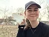 Tasting the whipped butter after my run along the Han River in Seoul on March 24. [ALICIA CARR]