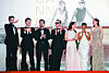 From left, Zo In-sung, Hwang Jung-min, Director Na Hong-jin, Michael Fassbender, Alicia Vikander, Taylor Russell and Jung Ho-yeon attend the premiere of ″Hope″ during the 79th annual Cannes Film Festival, in Cannes, France, on May 17. [EPA/YONHAP]