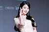 Singer and actor IU poses for photos during a press conference for the MBC series “Perfect Crown″ at the Josun Palace Hotel in Gangnam District, southern Seoul, on April 6. [DANIELA GONZALEZ PEREZ]