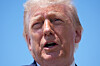U.S. President Donald Trump speaks to the press after returning and stepping off Air Force One on May 20 at Joint Base Andrews in Maryland in the United States. [AP PHOTO/YONHAP]