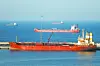 Luojiashan tanker sits anchored in Muscat, as Iran vows to close the Strait of Hormuz, amid the U.S.-Israeli conflict with Iran, in Muscat, Oman, March 7. [REUTERS/YONHAP]