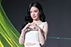 aespa’s Ningning poses for photos during a press conference for the release of the group’s second full-length album “Lemonade” at Sofitel Ambassador Seoul Hotel in southern Seoul on May 28. [DANIELA GONZALEZ PEREZ]