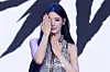 Meovv’s Anna poses for photos during a press conference for the release of the group’s second full-length album “Lemonade” at Sofitel Ambassador Seoul Hotel in southern Seoul on May 28. [DANIELA GONZALEZ PEREZ]