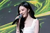 aespa’s Ningning answers questions during a press conference for the release of the group’s second full-length album “Lemonade” at Sofitel Ambassador Seoul Hotel in southern Seoul on May 28. [DANIELA GONZALEZ PEREZ]