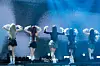 Girl group Meovv performs the B-side track “Hit 'Em” during a press showcase for the release of its second EP “Bite Now” at Cube Convention Center in western Seoul on June 1. [DANIELA GONZALEZ PEREZ]