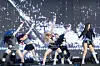 Girl group Meovv performs the B-side track “Hit 'Em” during a press showcase for the release of its second EP “Bite Now” at Cube Convention Center in western Seoul on June 1. [DANIELA GONZALEZ PEREZ]