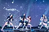 Girl group Meovv performs the B-side track “Hit 'Em” during a press showcase for the release of its second EP “Bite Now” at Cube Convention Center in western Seoul on June 1. [DANIELA GONZALEZ PEREZ]