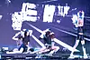 Girl group Meovv performs the B-side track “Hit 'Em” during a press showcase for the release of its second EP “Bite Now” at Cube Convention Center in western Seoul on June 1. [DANIELA GONZALEZ PEREZ]