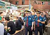 Park Jeong-bo, head of the Seoul Metropolitan Police Agency, checks out Gwnagjang Market in central Seoul in January [SEOUL METROPOLITAN POLICE AGENCY]