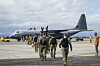 A New Zealand Army infantry platoon is boarding a Royal New Zealand Air Force C-130 Hercules to Korea for training and activities alongside Korean and U.S. forces in this photo from early March. [NEW ZEALAND DEFENCE FORCE]