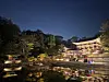 The night view of Kyujanggak, the royal library, at the rear garden of Changdeok Palace during its Moonlight Tour [JIN EUN-SOO]