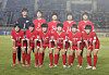 The starting eleven of the Naegohyang WFC team pose for a photograph ahead of the AFC Women's Champions League match between Naegohyang WFC and ISPE FC in Yangon, Myanmar, on Nov. 15, 2025. [EPA/YONHAP]
