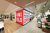 A board marking the opening of a Uniqlo store in Myeongdong is displayed at the store. [UNIQLO]