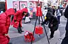 A person donates money to charity in central Seoul on Dec. 30, 2025. [NEWS1]
