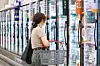 A shopper browses produce at a large grocery store in Seoul on Aug. 11, 2025. [YONHAP]