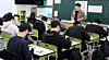 High school students take a statewide mock exam at a school in eastern Seoul in March 2025. [JOINT PRESS CORPS]