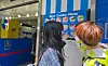 Customers pick their menu item to order at Yoajung's branch in Shin-Okubo in Tokyo on May 9. [NOH YU-RIM]