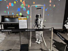 Hubo, Korea’s first humanoid biped robot, is on display at Nexperium, a science-themed exhibition space operated by Shinsegae Department Store’s Daejeon branch. [SHINSEGAE DEPARTMENT STORE]