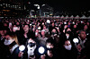 Fans cheer during the 'BTS the Comeback Live: Arirang' performance held at Gwanghwamun Square in central Seoul on March 21. [AP/YONHAP]