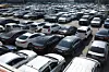 Vehicles are seen at a used car dealership in Seoul on Feb. 18. [YONHAP]