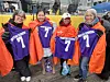 BTS fans pose for a photo at the 'Spotify X BTS: Swimside' event held in New York City on March 23. [YONHAP]