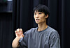 Mariinsky Ballet principal dancer Kim Ki-min poses for an interview with the JoongAng Ilbo at the Korea National University of Arts’ Seocho campus in Seocho District, southern Seoul, on Aug. 16, 2022. [KIM SANG-SEON]