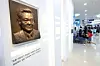 A face statue of late Samsung Chairman Lee Kun-hee is seen at Seoul National University Children's Hospital in central Seoul in 2024. [JANG JIN-YOUNG]