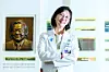 Professor Chae Jong-hee of Seoul National University Hospital pose in front of a display bearing the names of donors in the lobby of Seoul National University Children’s Hospital during an interview with JoongAng Ilbo on May 22. [JANG JIN-YOUNG]