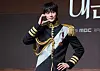 Byeon Woo-seok poses for a photo at a press conference for MBC romantic comedy series ″Perfect Crown″ at the Josun Palace hotel in Gangnam District, southern Seoul, on April 6. [YONHAP]