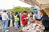 People purchase bread and baked goods at the 2025 Pang Pang Day festival held in Cheonan in South Chungcheong on Oct. 19, 2025.