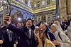 President Lee Jae Myung, center, poses for a photo after attending a special mass in Vatican on June 14.