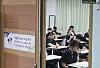 High school students take a state-wide mock college entrance exam at a school in southern Seoul on June 4.