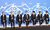 NCT Dream members attend a press event for its 'Go Back To The Future' album release in southern Seoul on July 14, 2025.