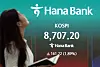 A screen in Hana Bank's trading room in central Seoul shows the Kospi opening on June 16.
