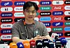 Han Deok-hyun, a psychiatry professor from Chung-Ang University, interviews with reporters in Mexico on June 15. Han joined the national football team as a mental coach.