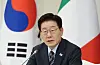 President Lee Jae Myung speaks during a business roundtable session held at a hotel in Rome, Italy, on June 13.