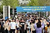 Students leave the Yonsei University campus in Seodaemun District, western Seoul, on Sept. 27, 2025, after completing the university's essay examination for the 2026 academic year. [NEWS1]