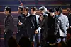 Boy band BTS performs during the 64th Annual Grammy Awards show in Las Vegas on April 3, 2022.