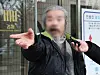 Convicted child rapist Cho Doo-soon speaks to reporters at the Ansan District Court in Gyeonggi on March 11, 2024.