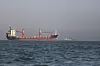 Vessels in the Strait of Hormuz near the beach of Bandar Abbas, Iran, on June 17.