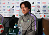Korean national football team's head coach Hong Myung-bo speaks during a press event in Mexico on June 17.
