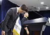 Roh Yong-seok, first vice minister of SMEs and startups, apologizes during a press briefing held at the central government complex in Jongno District on June 22.