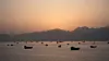 Ships and boats in the Strait of Hormuz, Musandam, Oman on May 1