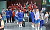 Korean national footballers leave their hotel in Mexico on June 28.
