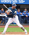 Matt Davidson of NC Dinos is seen during a match with Samsung Lions in Daegu on April 12.