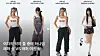 Side-by-side views of women modeling casual outfits against a plain background.